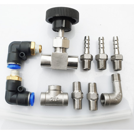 Modulo Di Rettifica Tri-Clamp Flange64mm Da 2 "51mm Con FNPT Da 1/2", Colonna A Riflusso Per Distillazione, Lunghezza 50mm, Acciaio Inossidabile 304 - Foto 8