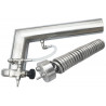 DISTILLATOR AABRATEK 50L STAINLESS STAINLESS RESISTANT TWO thermometers on a 50 pipe with a sight glass and SMS
