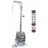 DESTILADOR AABRATEK 50L INOXIDABLE INOXIDABLE en tubo de 50 con mirilla y SMS