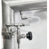 MORSETTO DISTILLATORE 50 L INOX SU TUBO 60 per gas