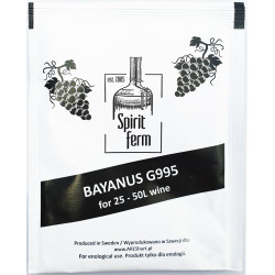 VIN VIN LEVURE Bayanus pour 25-50 litres de vin