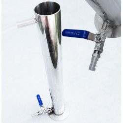 Uhlíková filtračná kolóna s ventilom NEREZOVÝ UHLÍKOVÝ FILTERAKTÍVNY UHLÍKOVÝ DESTILÁTOR NA 1 L