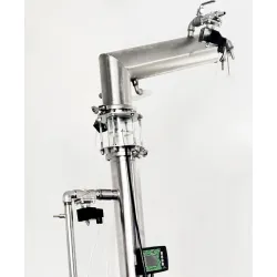 DESTYLATOR CLAMP 200 L NIERDZEWNY NA RURZE 100 Automat z mieszlnikiem i płaszczem olejowym