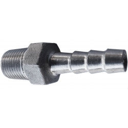 Hose connector 1/4" 8mm, Christmas tree for GZ hose, stainless steel...