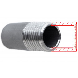 NIPLE STAINLESS STAINLESS RESISTANT 1/2" SINGLE STUFF 20.9mm