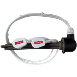 DOPPIO RISCALDATORE 2000/2000W CON CAVO PER DISTILLATORE INOX CON SCHERMO