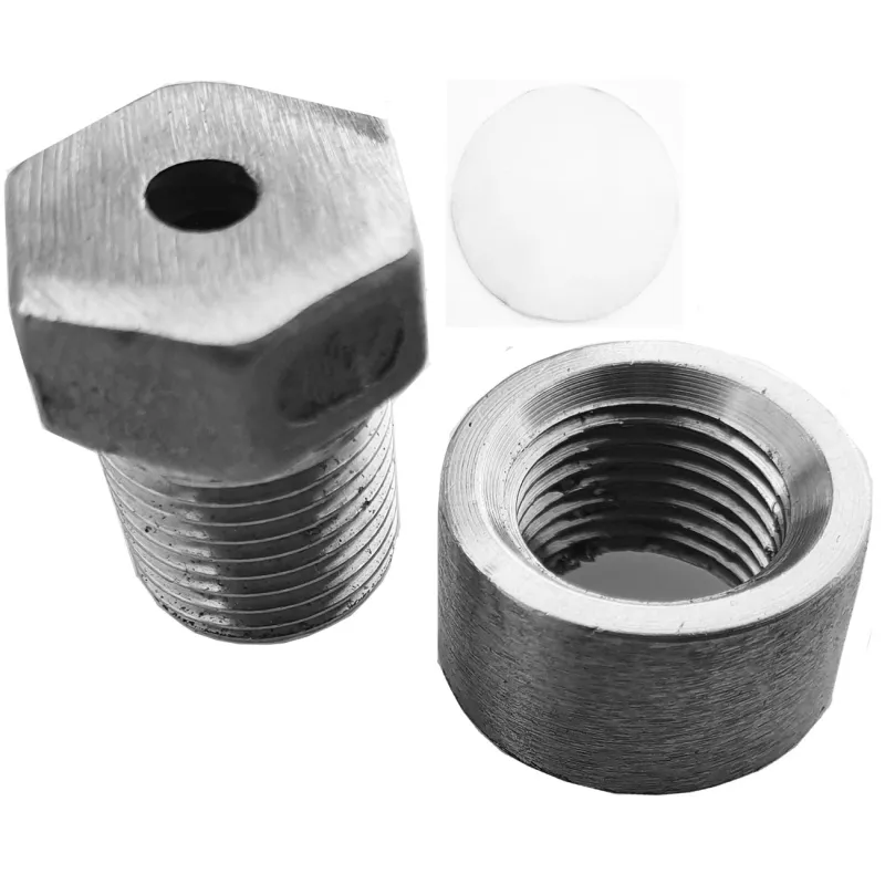 Gland for LCD and pin thermometer distiller DESTYATOR