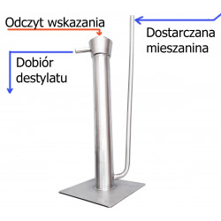 NEREZ NEREZ PARROT Alkohoměr měření obsahu tekutého lihu v destilátu s držákem na hadici