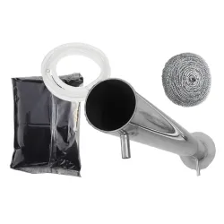 Kohlefiltersäule KOMPLETT Schlauch KOHLENFILTER EDELSTAHL AKTIVKOHLE...