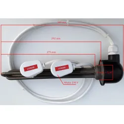 DOPPIO RISCALDATORE 2000/2000W CON CAVO PER DISTILLATORE INOX CON SCHERMO