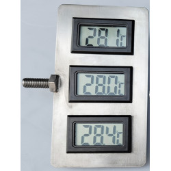 TRIPLE housing frame with M8 screw for LCD Thermometer, Distiller