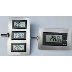 TRIPLE housing frame with M8 screw for LCD Thermometer, Distiller