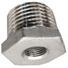 Stainless steel reducer GW/GZ 1/8" to 1/2" threaded, water connection