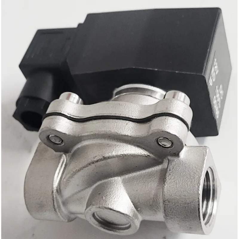 Elektrozawór nierdzewny kwasoodporny 12V, 1/2" normlanie zamknięty