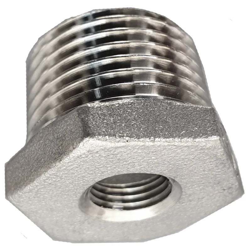 Rozsdamentes acél szűkítő GW/GZ 1/8" - 1/2" menetes, vízcsatlakozás