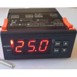 Elektronikus hőmérséklet-szabályozó szondával 230V, 30A elektroszelepes...