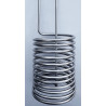 SPIRAL Nerūsējošā tērauda dzesētājs alus misas spirāļu ražošanai ar caurulēm 10mm 150x240