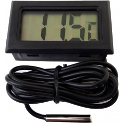 LCD termometrs ar zondi no -50 grādiem C līdz 110 grādiem C