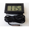 LCD thermometer with a probe from -50 degrees C to 110 degrees C