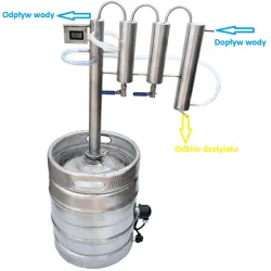 DESTILAČNÝ STĹPEC 120 KEG 50 L MOONSHINE COLD FINGERS WHYSY GAS