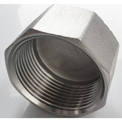 Stainless steel cap with nut GW 1/2" acidic plug
