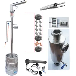 CLAMP DISTILLER 50 L STAINLESS STAINLESS ON PIPE 50 on CLAMP connector