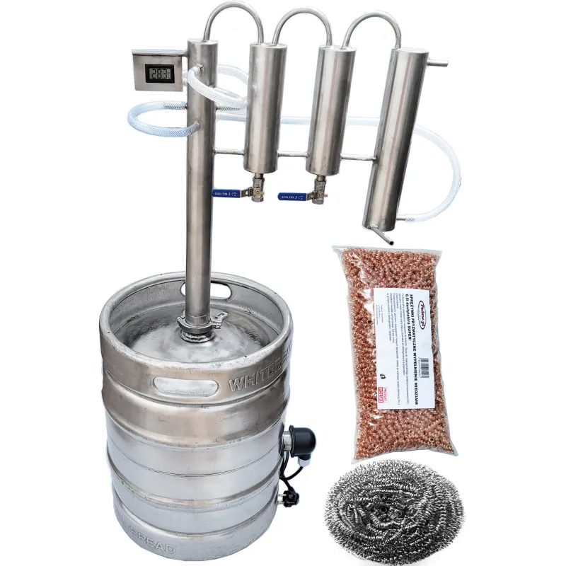 DISTILLATOR COLUMN 120 KEG 50 L MOONSHINE COLD FINGERS WHYSY GAS