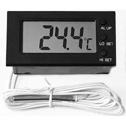Cadre de boîtier avec vis pour GRAND THERMOMÈTRE AVEC ALARME, THERMOMÈTRE DE PANNEAU