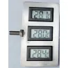 Marco de carcasa TRIPLE con tornillo M8 para termómetro LCD, destilador