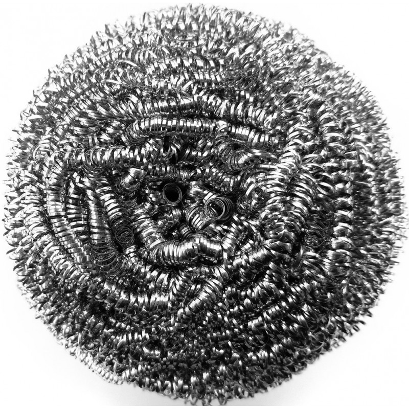Estropajo de acero inoxidable en espiral de 40gr. 100% acero inox