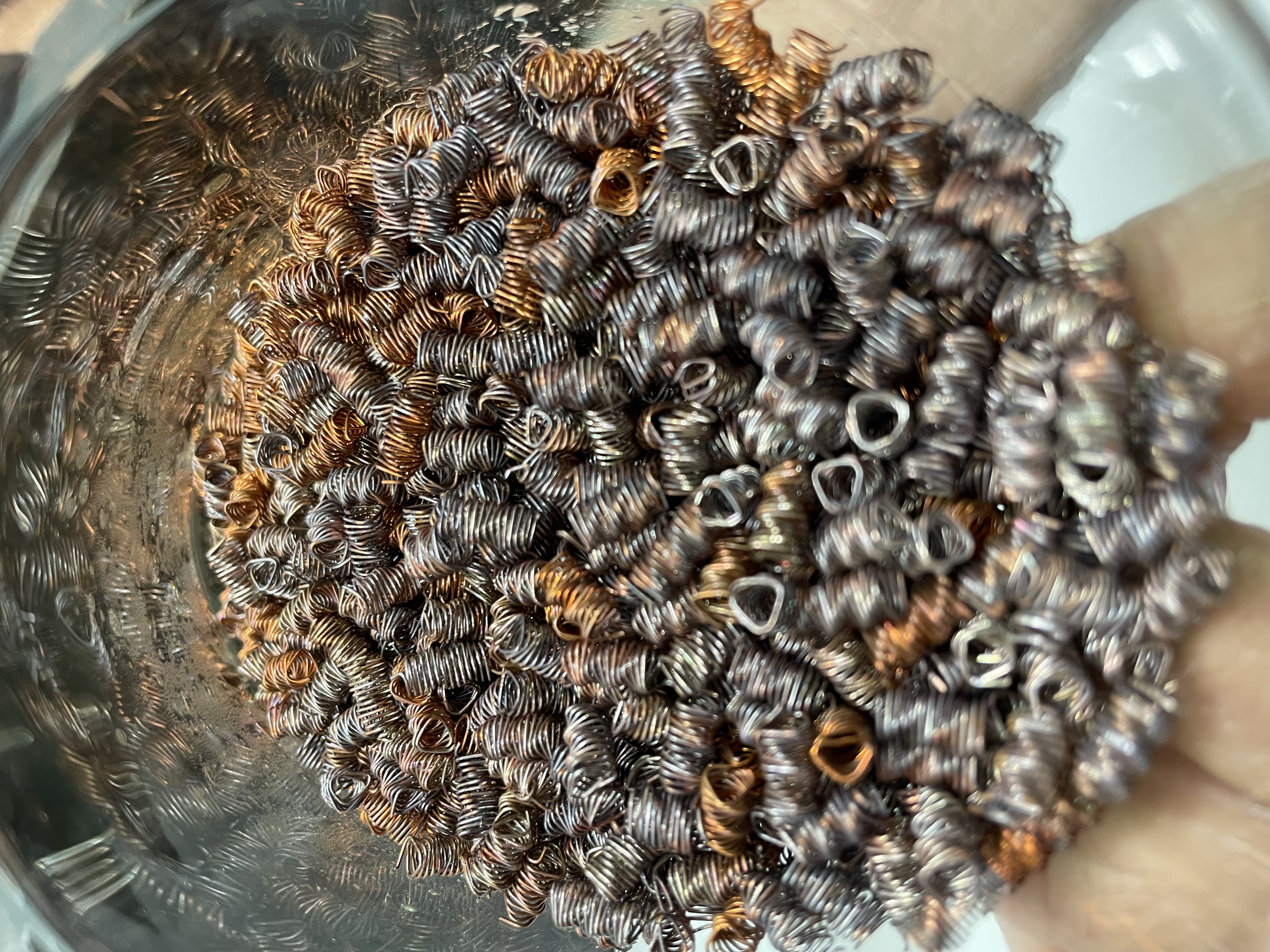 Czyszczenie sprężynek destylatora - pryzmatycznych